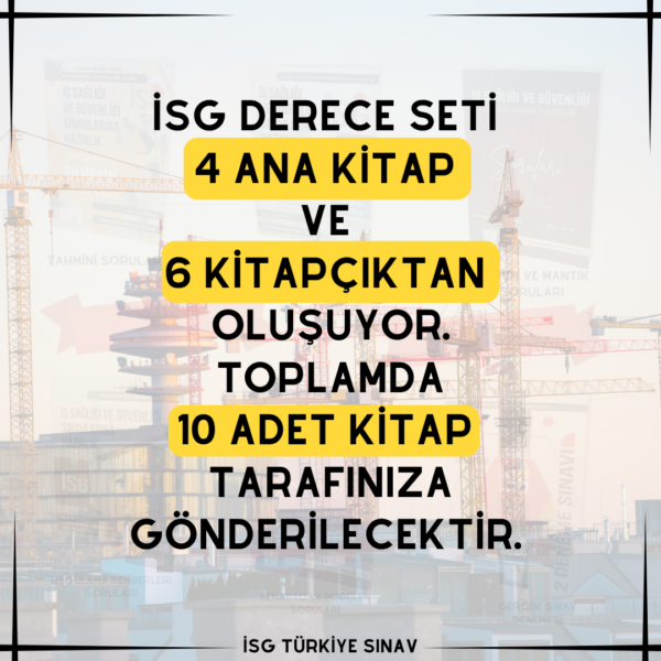 İSG DERECE SETİ (Sınavı Tek Seferde Kazandıran Set) - Görsel 3