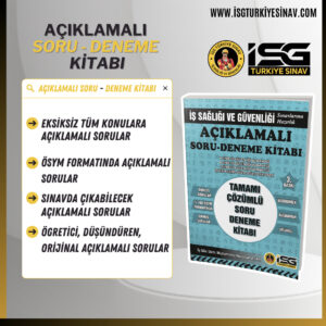 AÇIKLAMALI SORU-DENEME KİTABI (2023 Basım, tamamı çözümlü)