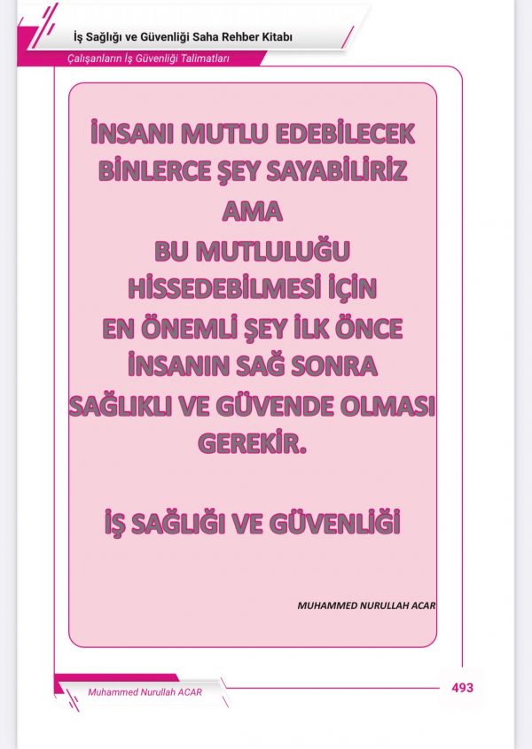 İSG SAHA REHBER KİTABI (sahada iş güvenliği uzmanı olmak artık çok kolay 2025 basım) - Görsel 14