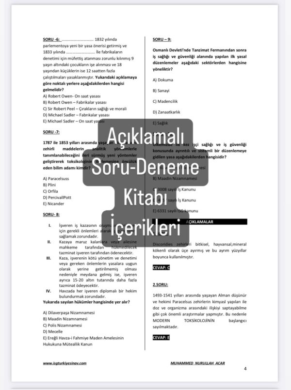İSG FULL SORU SETİ (2025 Basım, binlerce soru) - Görsel 13
