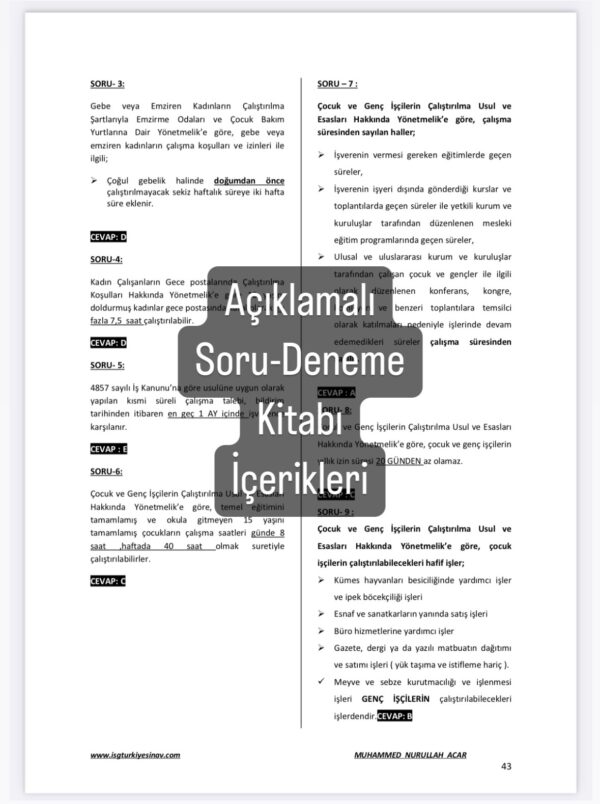 İSG FULL SORU SETİ (2025 Basım, binlerce soru) - Görsel 14