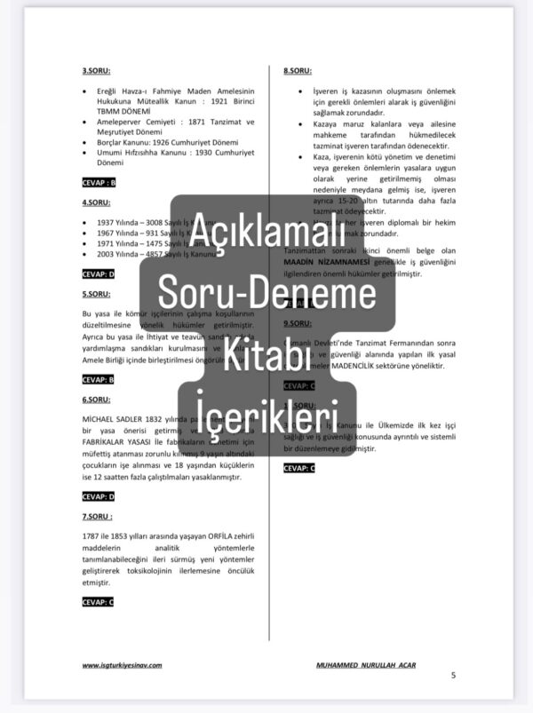İSG DERECE SETİ (2025 Basım, Sınavı Tek Seferde Kazandıran Set) - Görsel 26