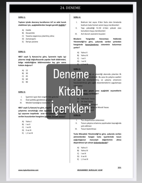 İSG FULL SORU SETİ (2025 Basım, binlerce soru) - Görsel 16