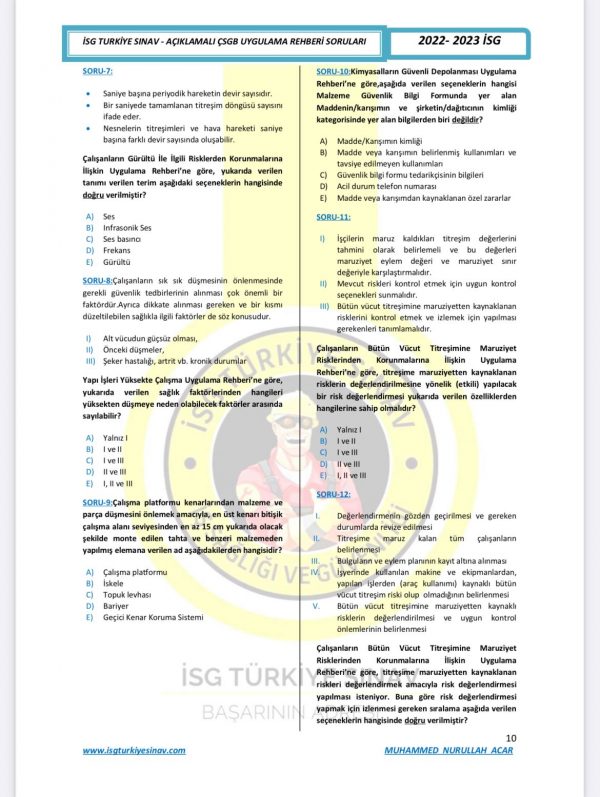 ÇSGB UYGULAMA REHBERLERİ KİTAPÇIĞI (tamamı çözümlü, 2024 basım) - Görsel 5