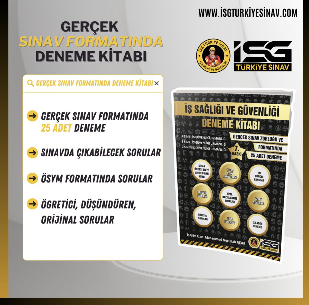 İŞ SAĞLIĞI VE GÜVENLİĞİ DENEME KİTABI