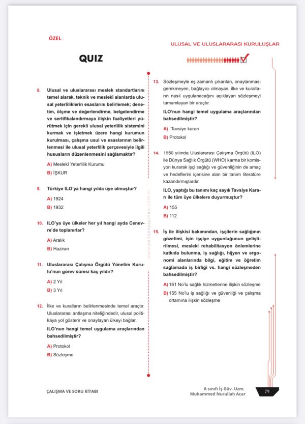 İSG ÇALIŞMA ve SORU KİTABI (boşluk doldurma, quiz ve özel sorular) - Görsel 9