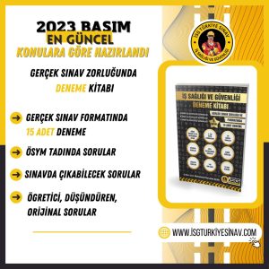 İSG DENEME KİTABI (5.baskı, gerçek sınav zorluğu, 2023 basım)