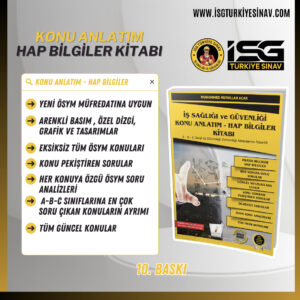 İSG KONU ANLATIM KİTABI HAP BİLGİLER  (10. baskı-tüm konular-2023 basım)