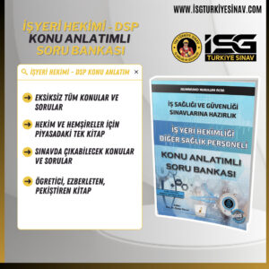 İşyeri Hekimi ve DSP KONU ANLATIM-SORU BANKASI (3.baskı, 2023 basım, güncel konular)