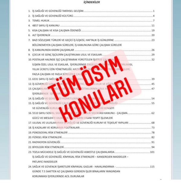 İSG ÇALIŞMA KİTABI SORU BANKASI (boşluk doldurma,quiz, öğretici sorular,2024 basım) - Görsel 7