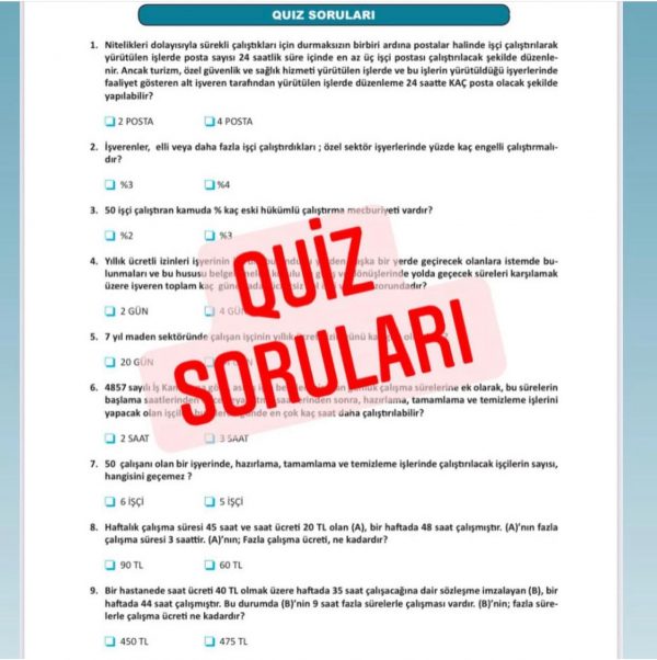 İSG ÇALIŞMA KİTABI SORU BANKASI (boşluk doldurma,quiz, öğretici sorular,2024 basım) - Görsel 3