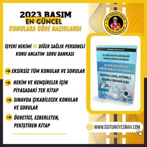 İşyeri Hekimi ve DSP KONU ANLATIM-SORU BANKASI (2.baskı, 2023 basım, güncel konular)